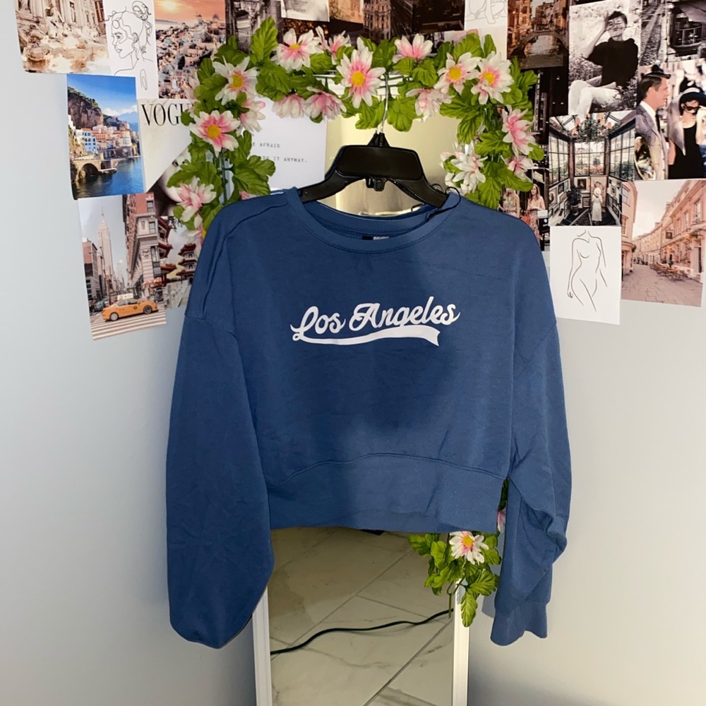 LA crop sweater